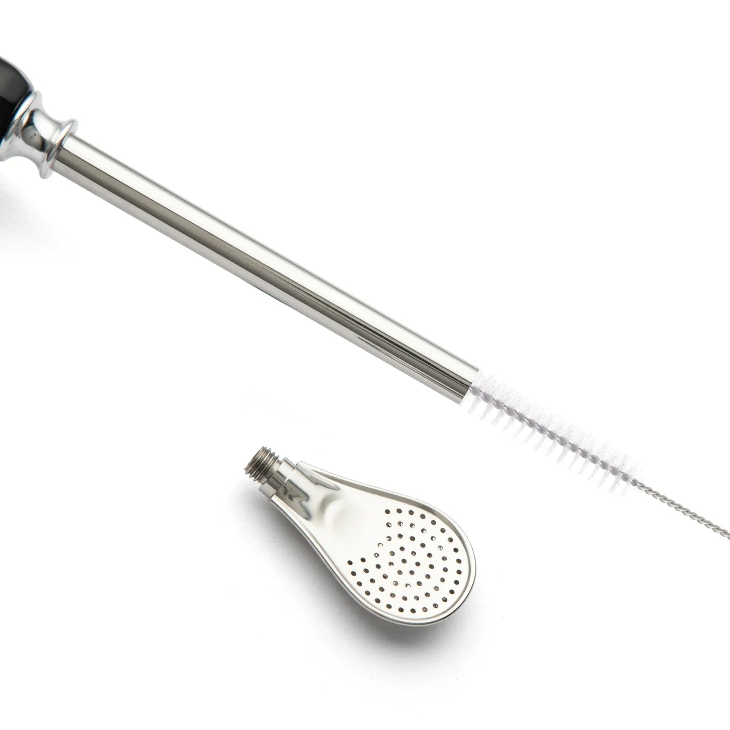Reusable Yerba Mate Straws Set with Stainless Steel Bombilla and Brushes