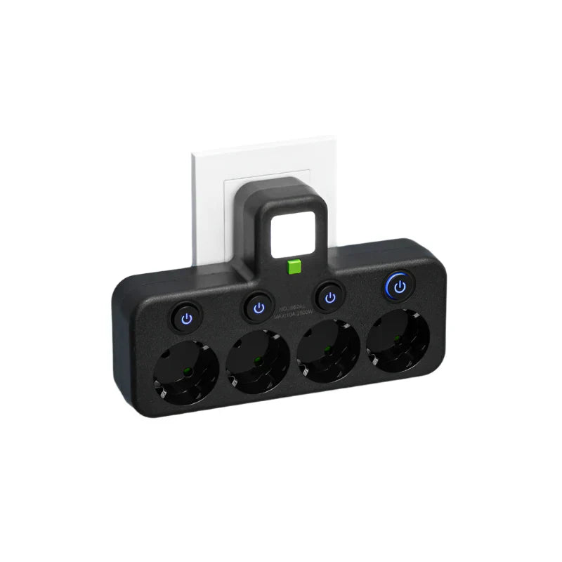 Multi-Port Power Socket with USB Type-C and Surge Protection