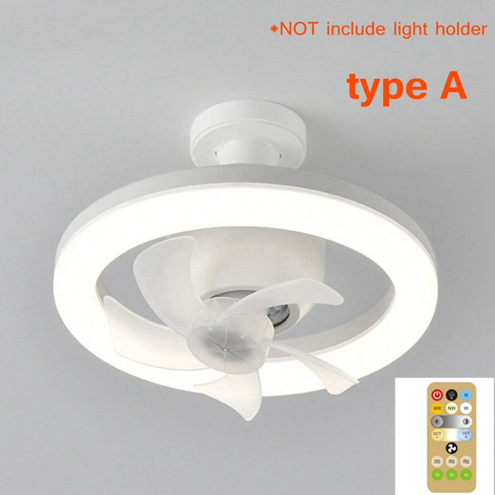 Rotating Ceiling Fan Lamp with Dual Functionality – 2 in 1