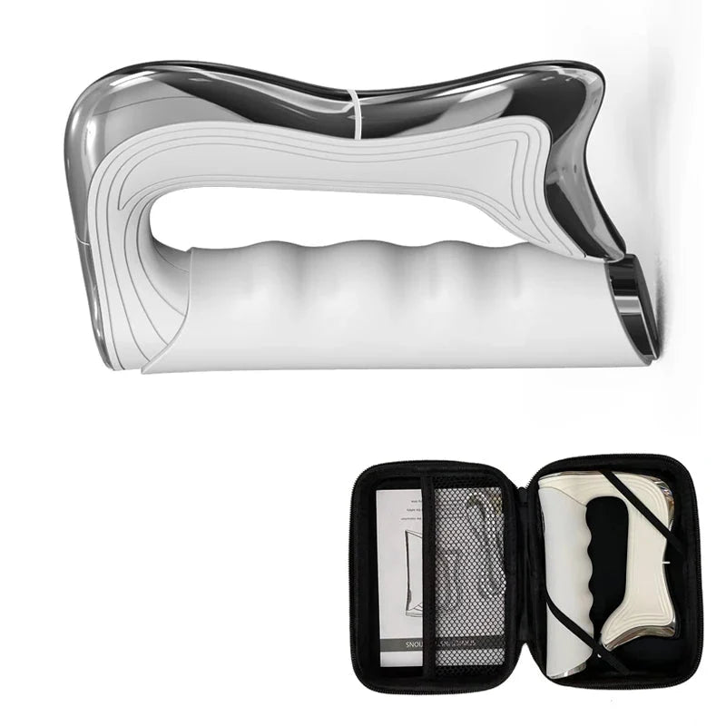 Rechargeable Handheld Muscle Massager with Microcurrent & Vibration – 3 Modes