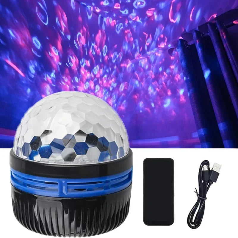 Northern Light Projector with Music Sync and Remote Control for RGB Mood Lighting
