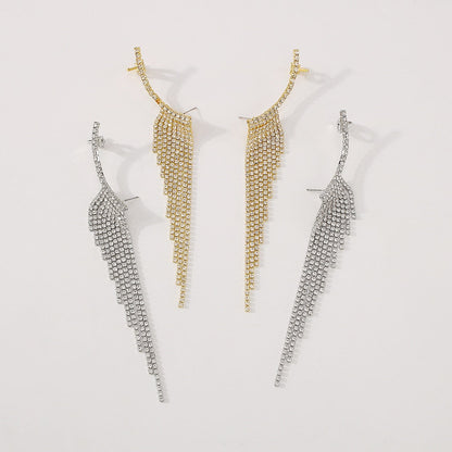 Charming Diamond-Inspired Arc Hoop Earrings