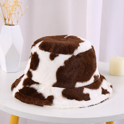 Soft Plush Winter Hat – Warm Unisex Bucket Cap for Cold Days