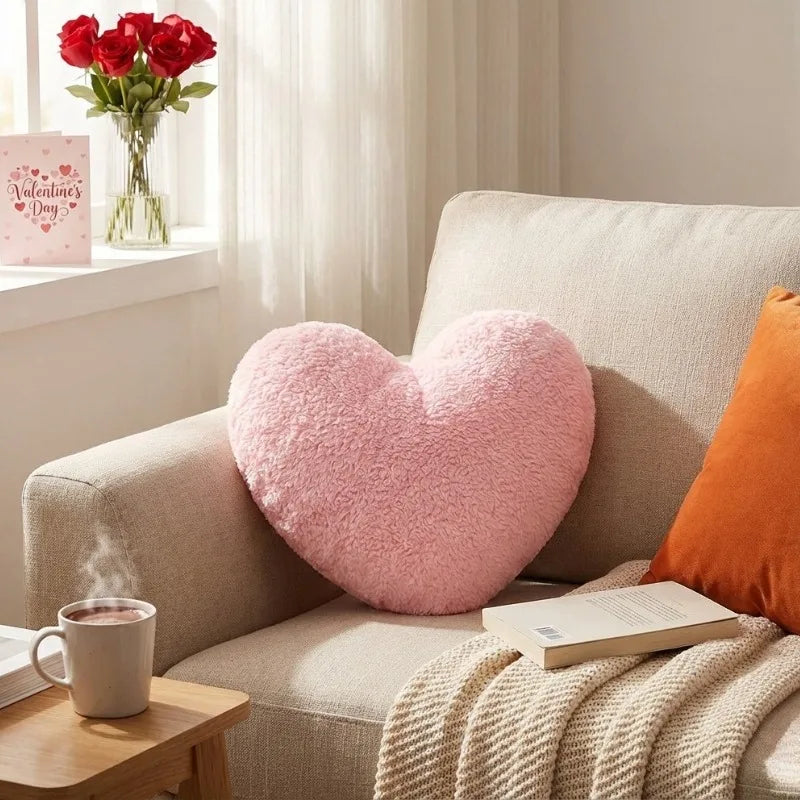 Cushion with Heart Design for Home Decor