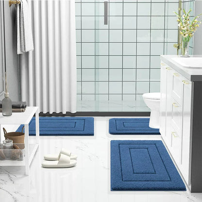Non-Slip Microfiber Bath Mat – Soft Double Layer for Comfort and Absorbency