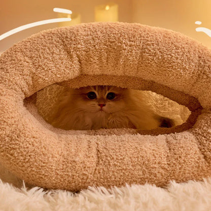 Cozy 3-Layer Pet Sleeping Bag for Cats & Small Dogs