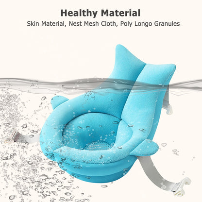 Safe & Cozy Baby Bathtub with Support Cushion