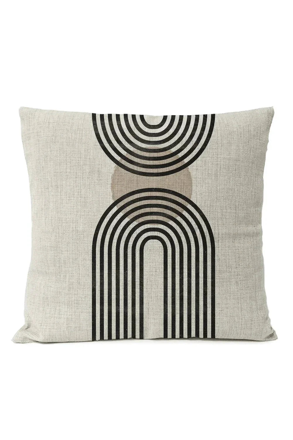 Geometric Black Pillow Cover
