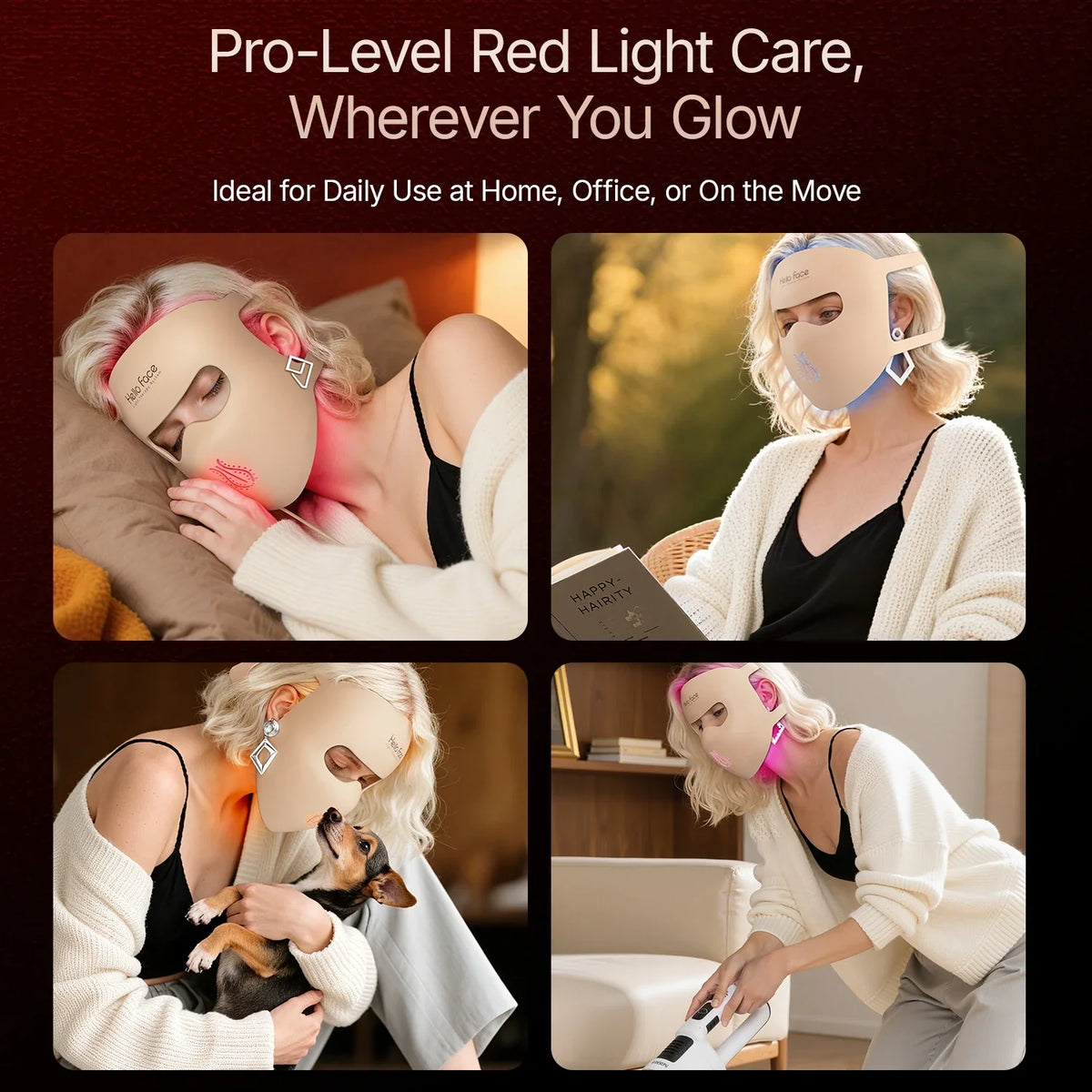 4D Silicone LED Face Mask for Light Therapy – 311 LEDs for Skin Care
