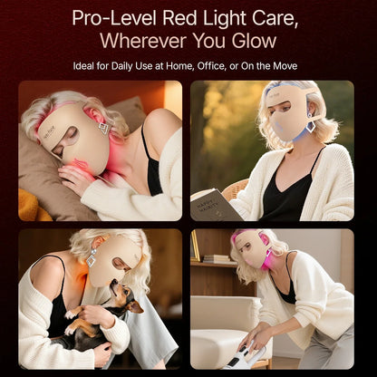 4D Silicone LED Face Mask for Light Therapy – 311 LEDs for Skin Care
