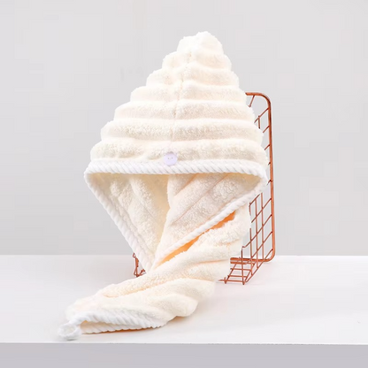 Rapid-Dry Absorbent Hair Towel Cap for Effortless Drying