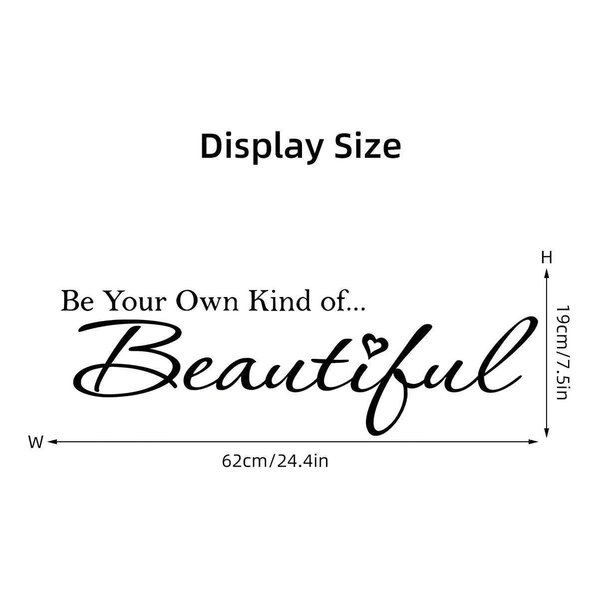 Inspirational Quote Wall Decal – Removable Peel and Stick Art for Home