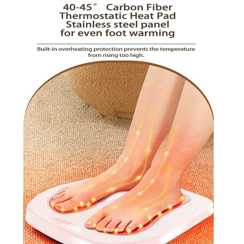 Adjustable Foot Stimulation Device with Heat and Remote Control – Multiple Modes