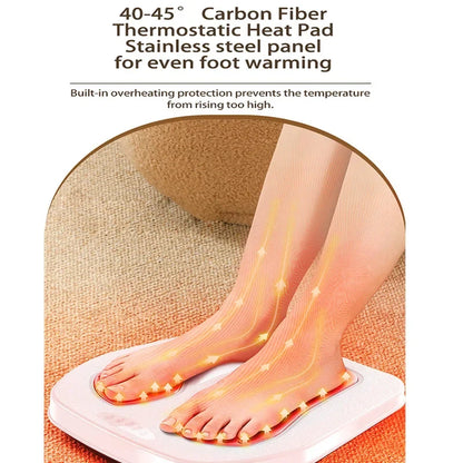 Adjustable Foot Stimulation Device with Heat and Remote Control – Multiple Modes
