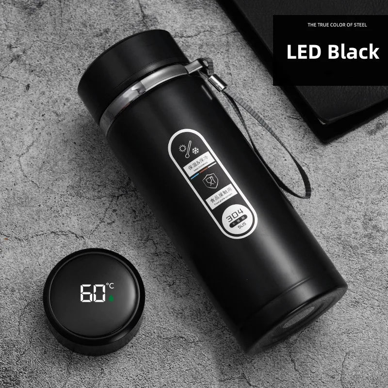 Smart Thermos with LED Temperature Display – 800ml to 1L Capacity