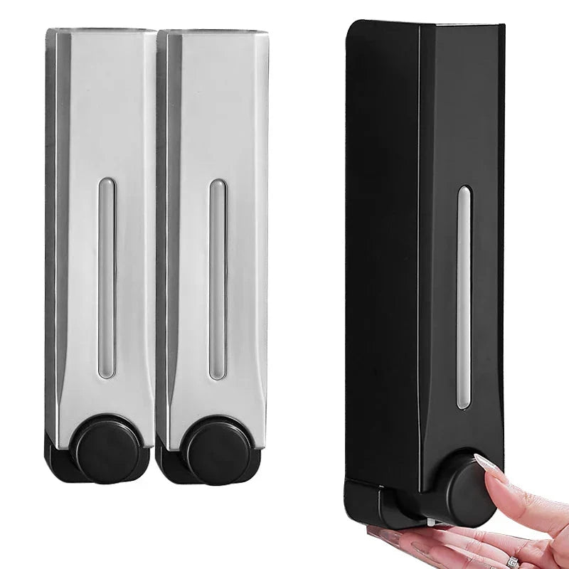 Versatile 500 ml Wall-Mounted Liquid Dispenser with Multi-Chamber Options