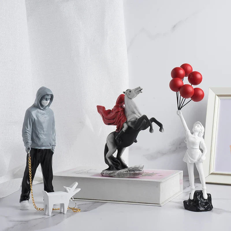 Sculpture Collection Inspired by Banksy Art