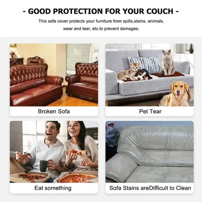 Elastic Non-Slip Sofa Covers - CushionWrap for Comfortable Seating