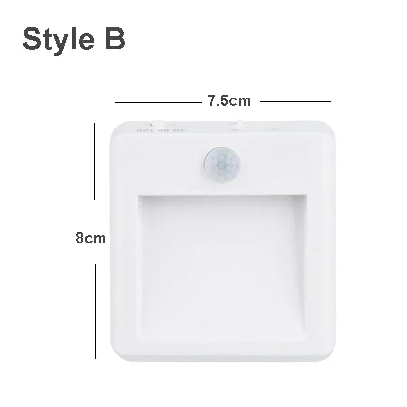 LED Night Light with Motion and Dusk Sensor – Dimmable, Energy Efficient for Bedroom, Hallway & Bathroom – EU Plug