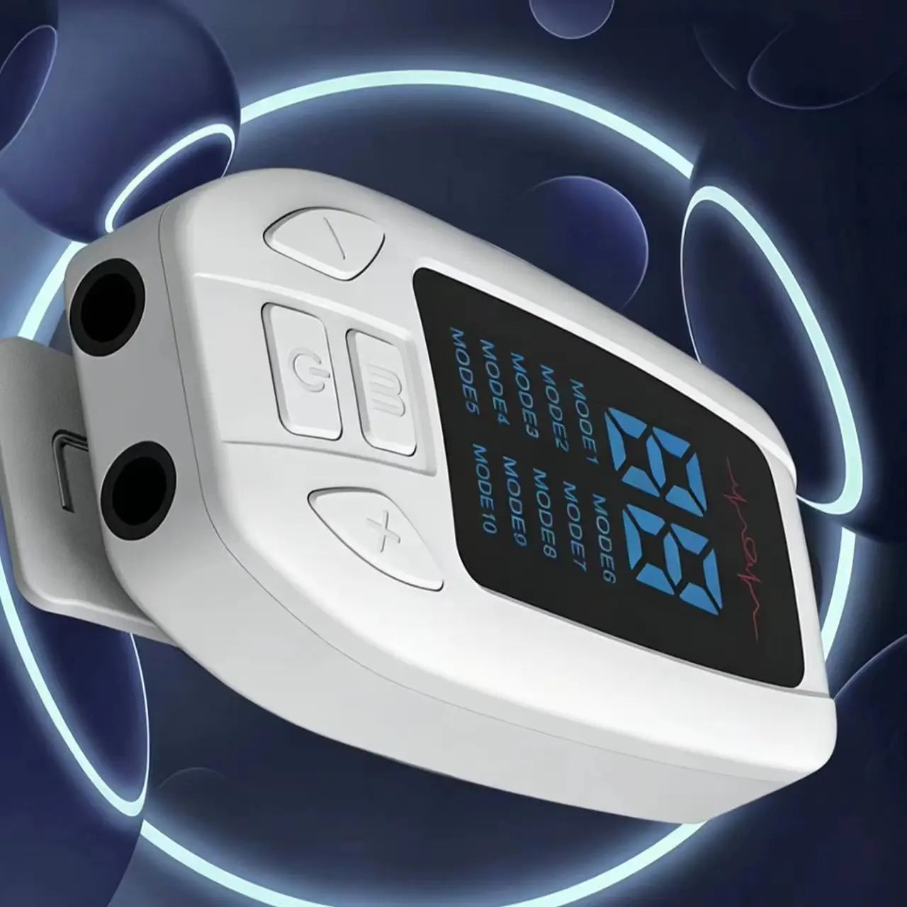 At-Home Ear Clip Stimulator | Control Unit with Electrode Clip