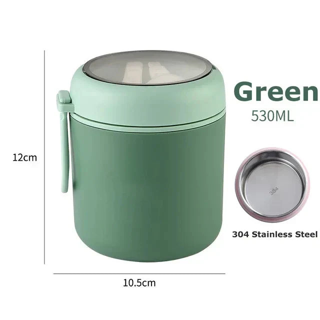 Stainless Steel Thermal Container | 530 ml / 710 ml | Insulated Lunch and Soup Cup | Durable & Leak-Proof
