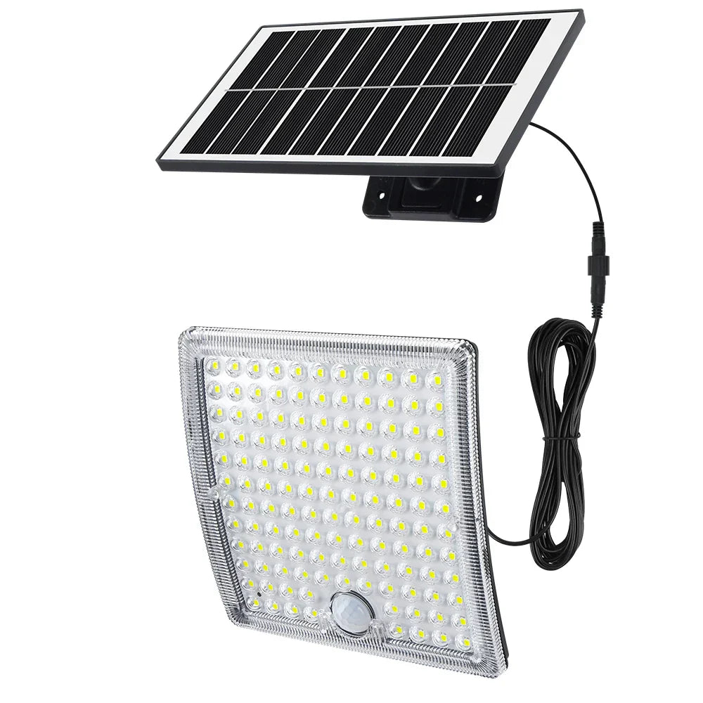 Solar Flood Light with 184 LEDs | Waterproof IP65 | Motion Sensor | Ideal for Garden and Patio