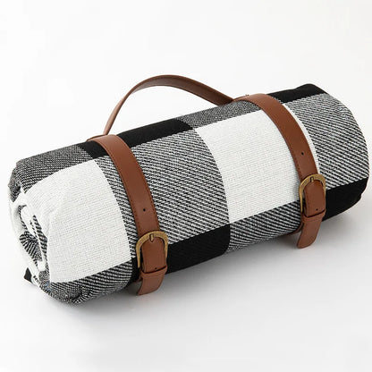 Waterproof Picnic Blanket with Carry Strap – Foldable NovaPlaid Design
