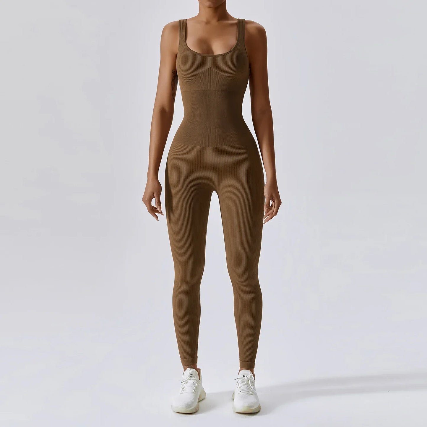 Women's Seamless Yoga Bodysuit | Quick-Dry One Piece Workout Suit