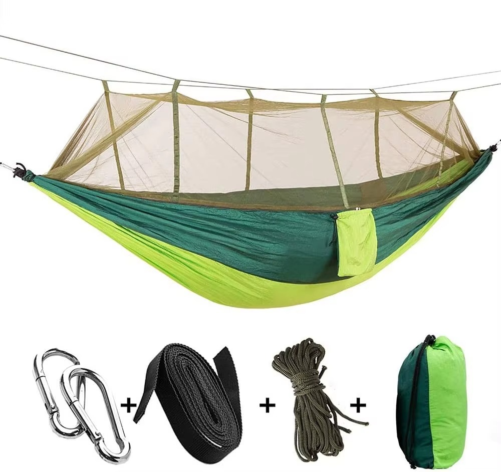 Camping Hammock for Two with Insect Protection Netting