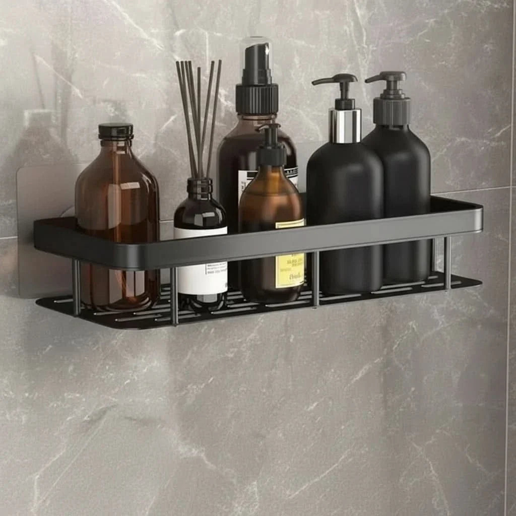Drill-Free Bathroom Shelf for Stylish and Organized Spaces