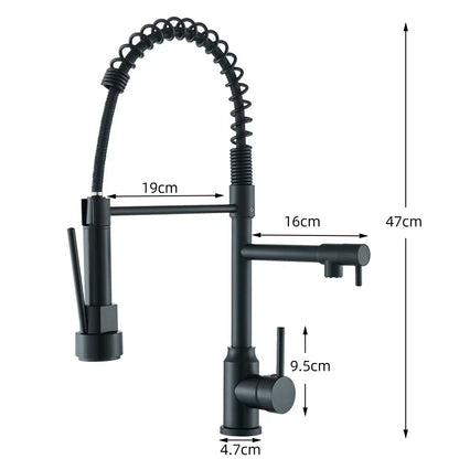 Kitchen Faucet with Dual Outlet