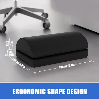 Under Desk Foot Rest with Memory Foam | Adjustable Heights and Non-Slip Base