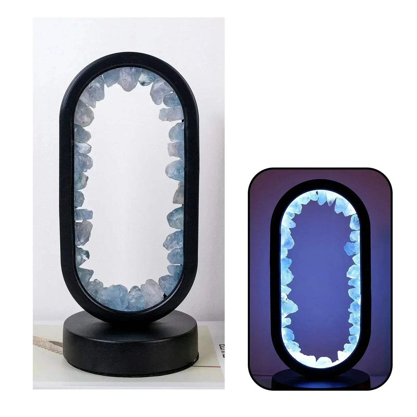 Elegant Natural Crystal Light Fixture – Amethyst Taalita