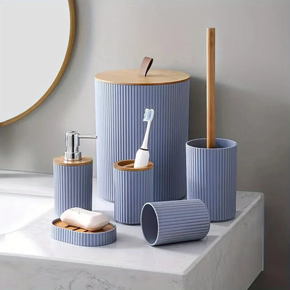 Bamboo Accent 6-Piece Bathroom Set