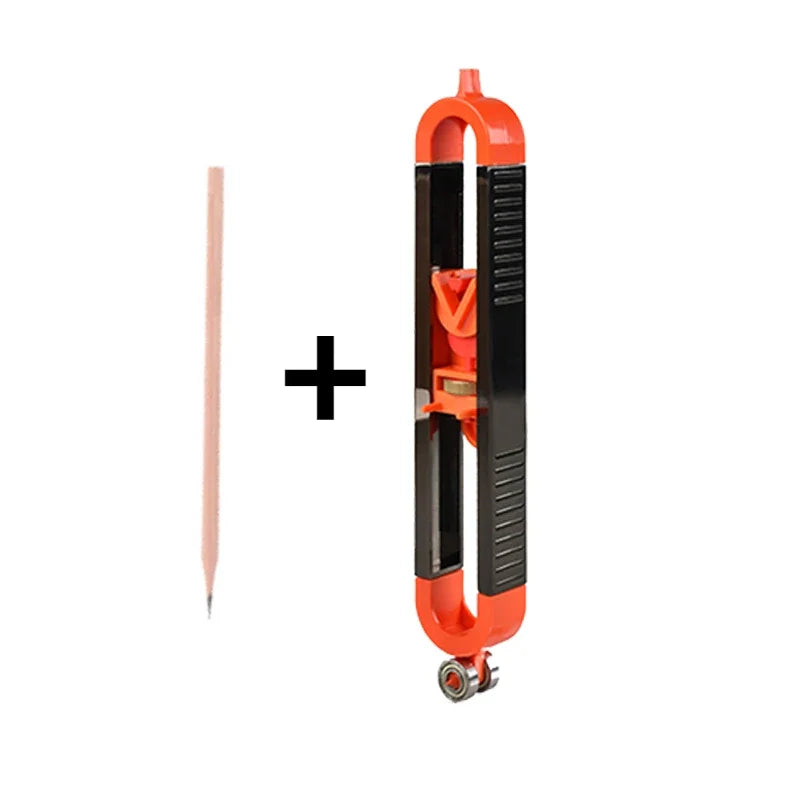 Woodworking Profile Gauge Set with Lockable Adjustable Ruler