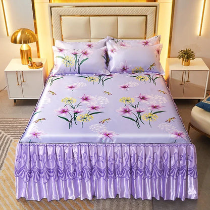 Velvet Bed Skirts in Soft Fabric – Elegant Home Décor