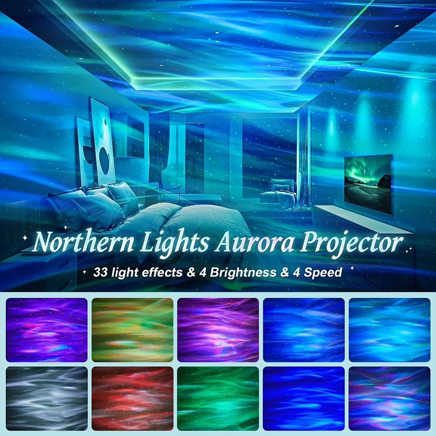 Galaxy Projector Light with 360° Rotation and USB Connectivity