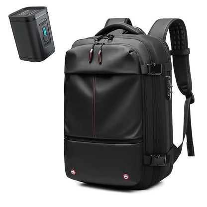 Water-Resistant Travel Backpack with Laptop Slot up to 17.3 inches, Lockable and Compressible with Padded Straps