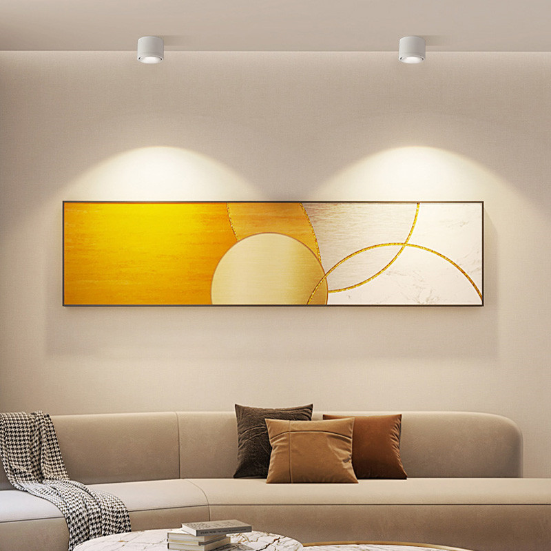 Rotating Surface-Mounted Ceiling Spotlight with Directional Beam