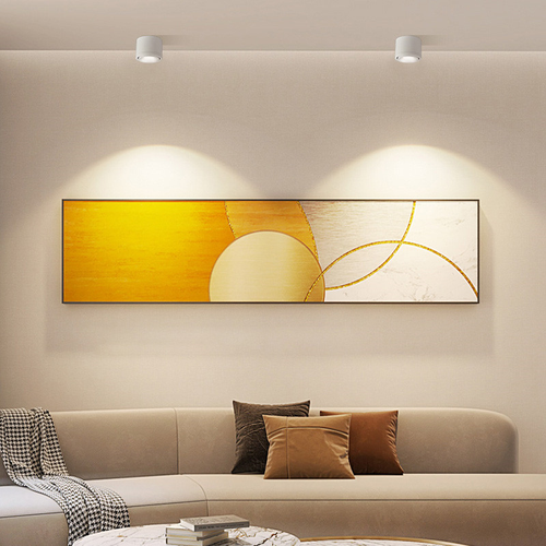 Rotating Surface-Mounted Ceiling Spotlight with Directional Beam