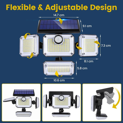 Solar Light with Motion Sensor – 2000 Lumen Outdoor Illumination
