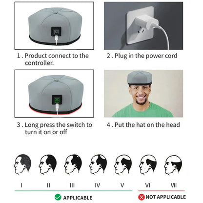 Portable Light Therapy Cap for Hair Growth