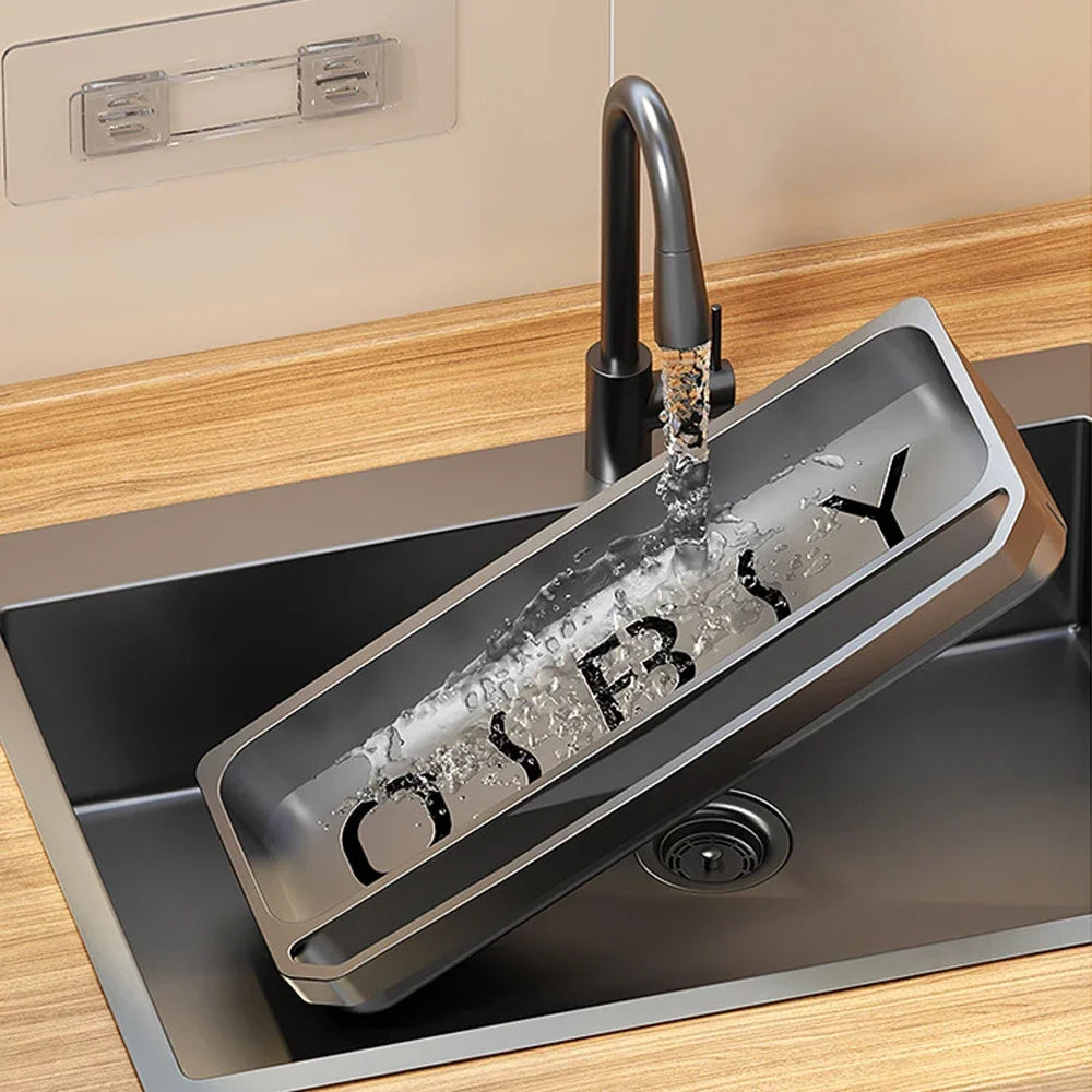 Sink Organizer - Non-Slip & Hygienic - For Sponges, Brushes & Detergent
