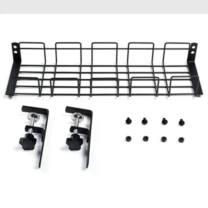 Metal Cable Tray Holder for Desk & Office - 40.5x13x16cm Black