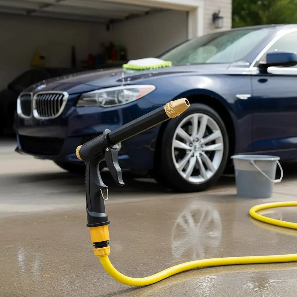 Adjustable High Pressure Spray Nozzle for Cleaning Cars and Gardens