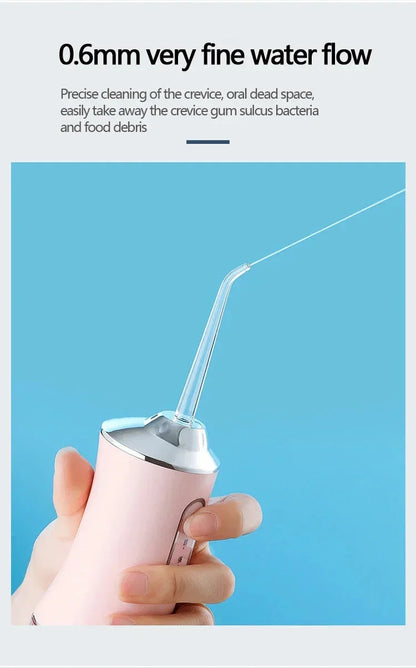 Portable Water Flosser with Four Replaceable Tips for Travel