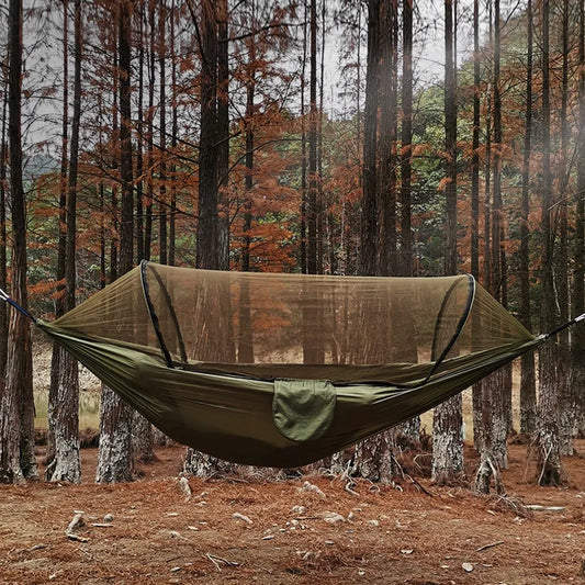 Outdoor Hammock with Mosquito Net and Quick Closure – 200 kg Capacity