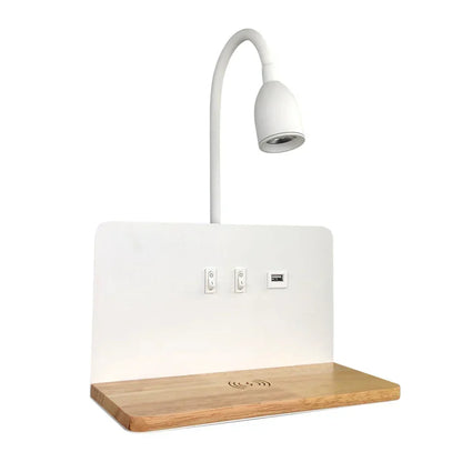 Wall-mounted LED Light with USB Charging Port