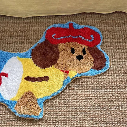Charming Dachshund-Inspired Long Area Rug