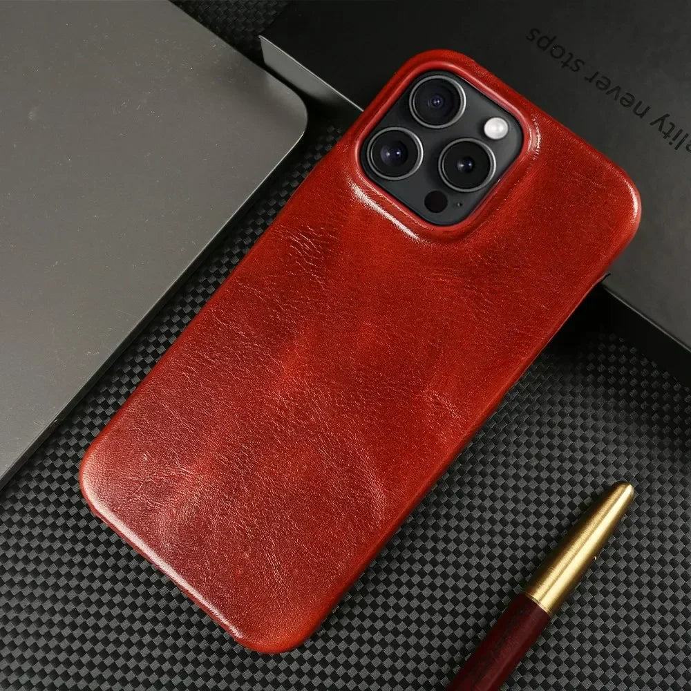Handcrafted Genuine Leather Case for iPhone